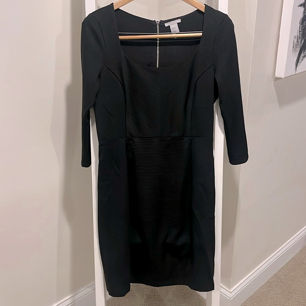 Never worn black 3/4 length sleeve cocktails dress
